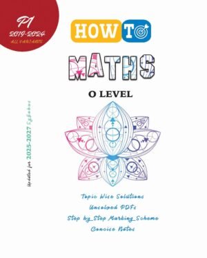 How To Maths O Level P1